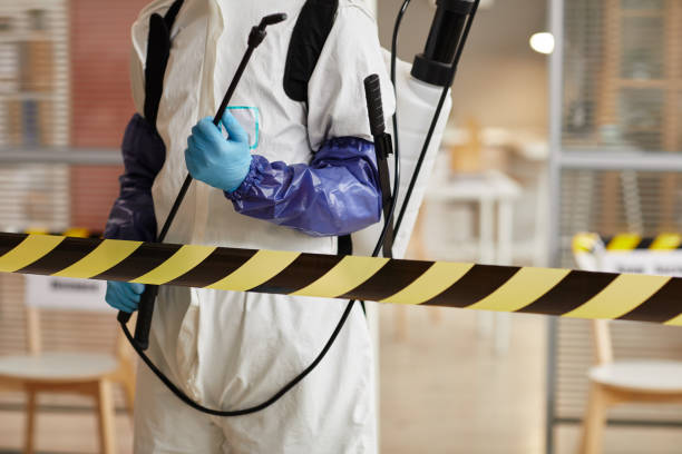 Professional Sewage Cleanup technician working in Raymond, CA